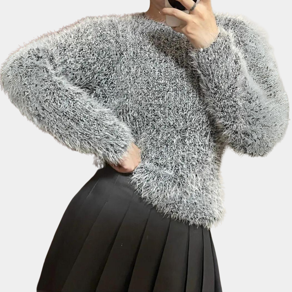 Isolda - Pull confortable en peluche pour femmes