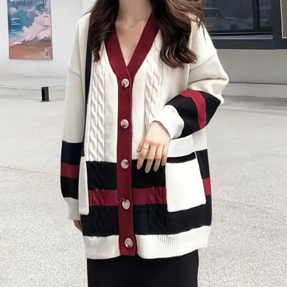 Juliana - Cardigan Stylé avec Boutons pour Femmes