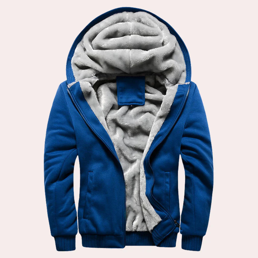 Veste à capuche en duvet chaud avec poches zippées et style urbain - LuxeStyle