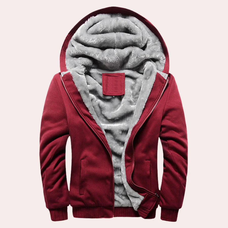 Veste à capuche en duvet chaud avec poches zippées et style urbain
