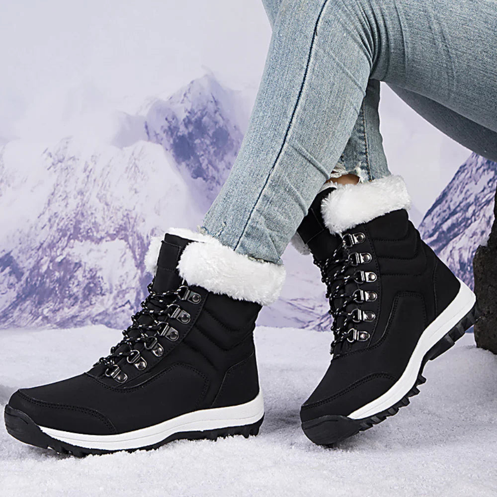 Bottes Hiver Doublure Fourrure et Semelle Grip - LuxeStyle