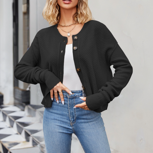 Amaryllis - Élégant Cardigan Tricoté pour Femmes