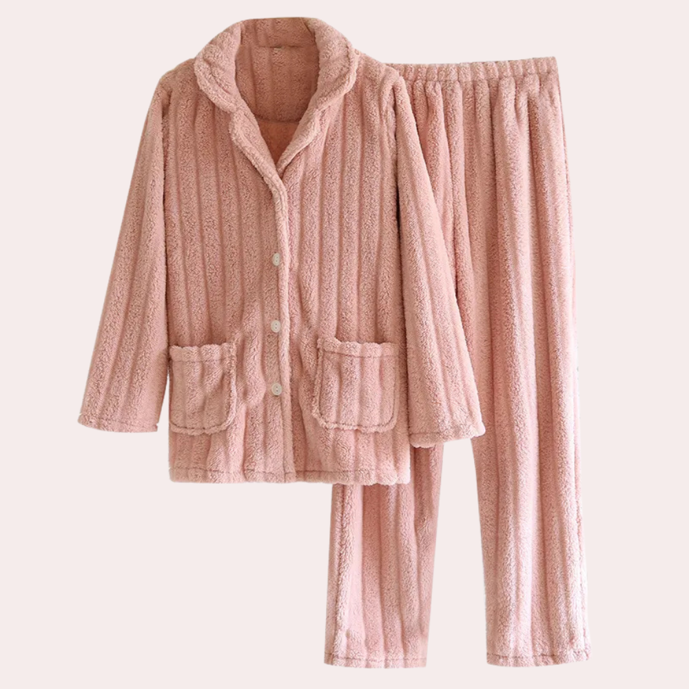 Pyjama Femme Hiver 2 Pièces Confortable pour Domicile - LuxeStyle