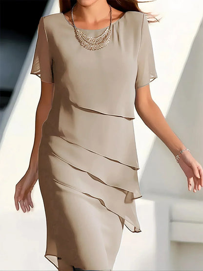 Robe Chic en Dentelle pour Femme | Taille Mi-Longue