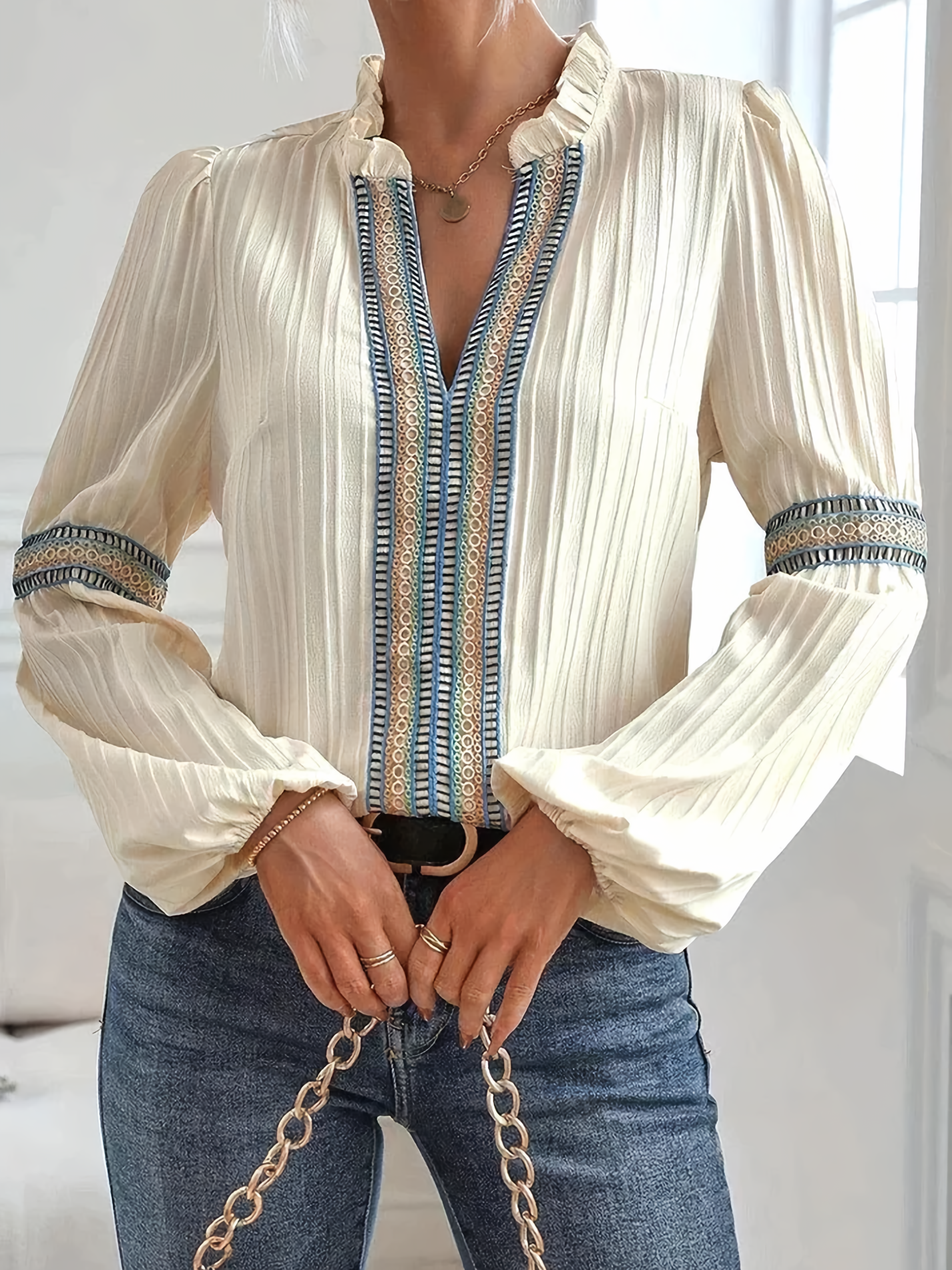 Blouse Féminine Chic Bohème - LuxeStyle
