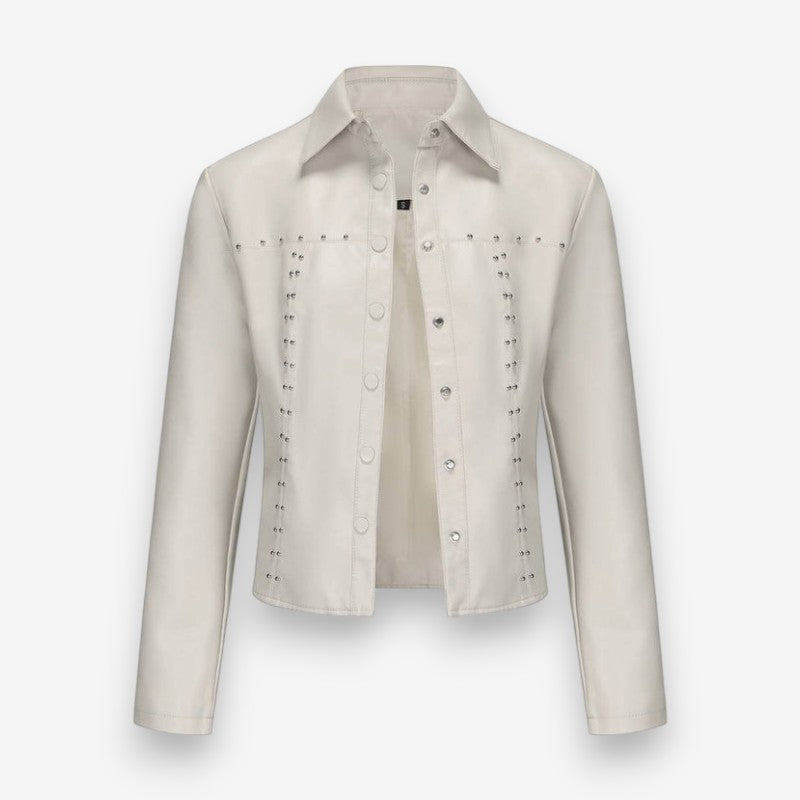 Veste Femme Classique à Manches Longues et Col Reversible