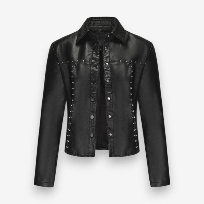 Veste Femme Classique à Manches Longues et Col Reversible - LuxeStyle