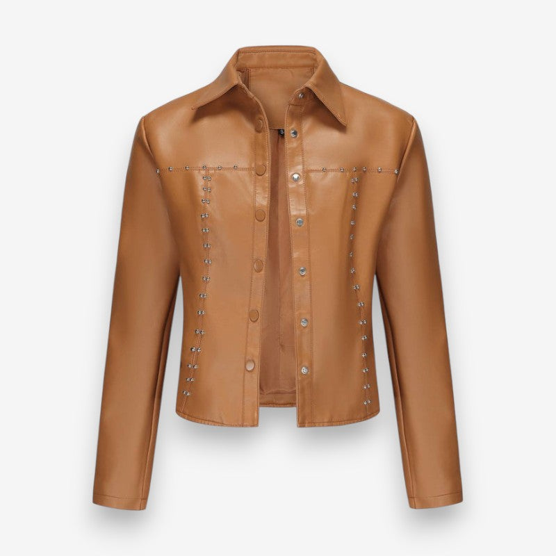 Veste Femme Classique à Manches Longues et Col Reversible