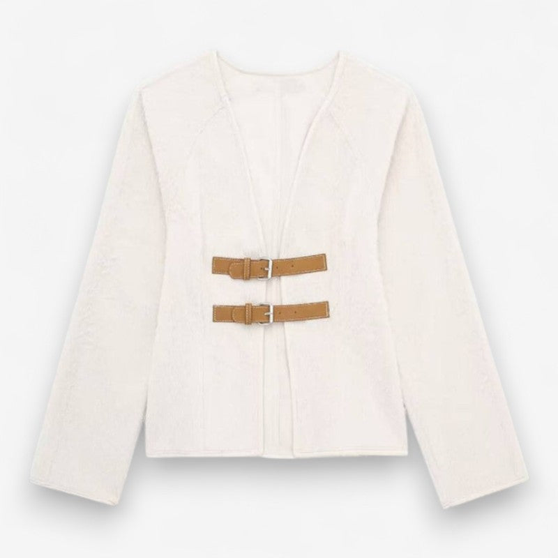 Cardigan Féminin Col V Bouclé