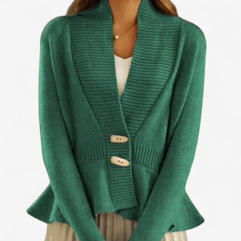Cardigan Féminin Dentelle Col en V Manches Longues