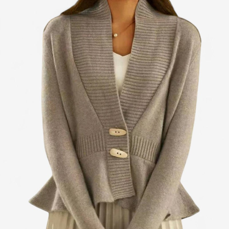 Cardigan Féminin Dentelle Col en V Manches Longues