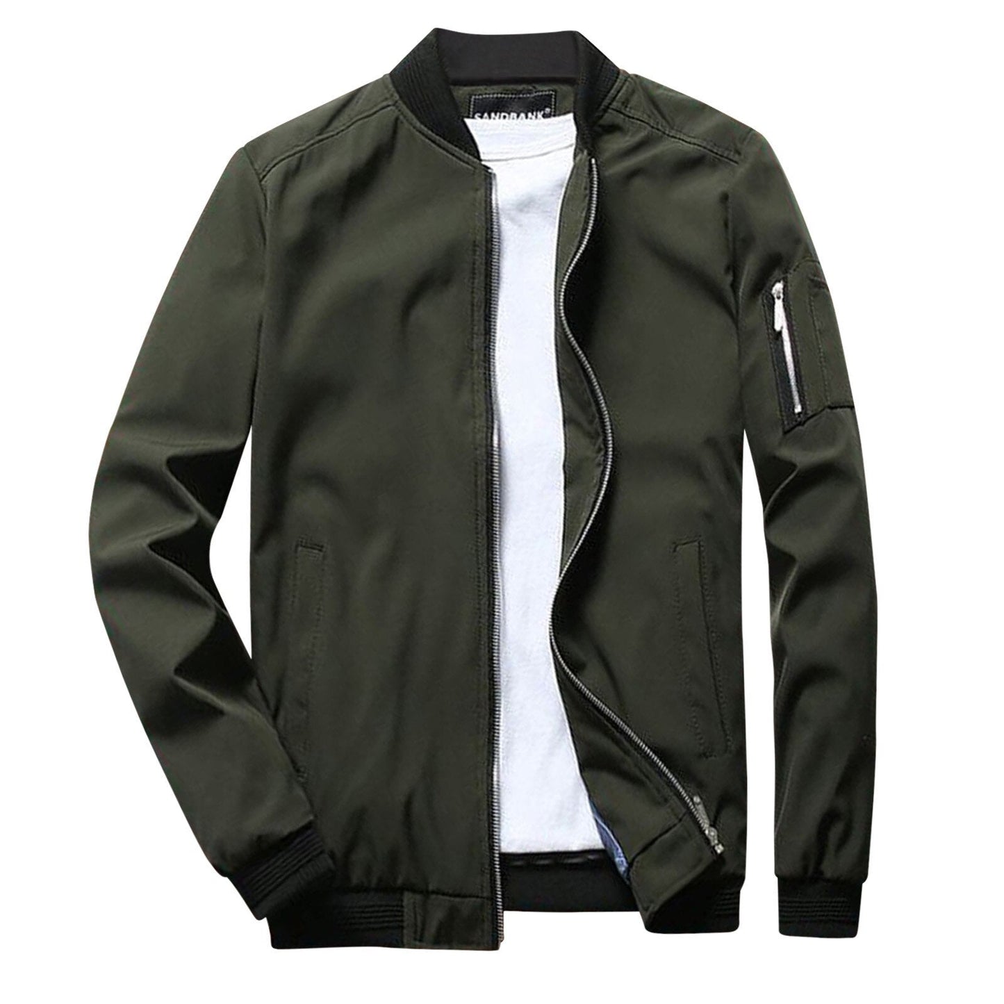 Veste Zippée Homme Classique - Poche Manche et Poignets Élastiques - LuxeStyle