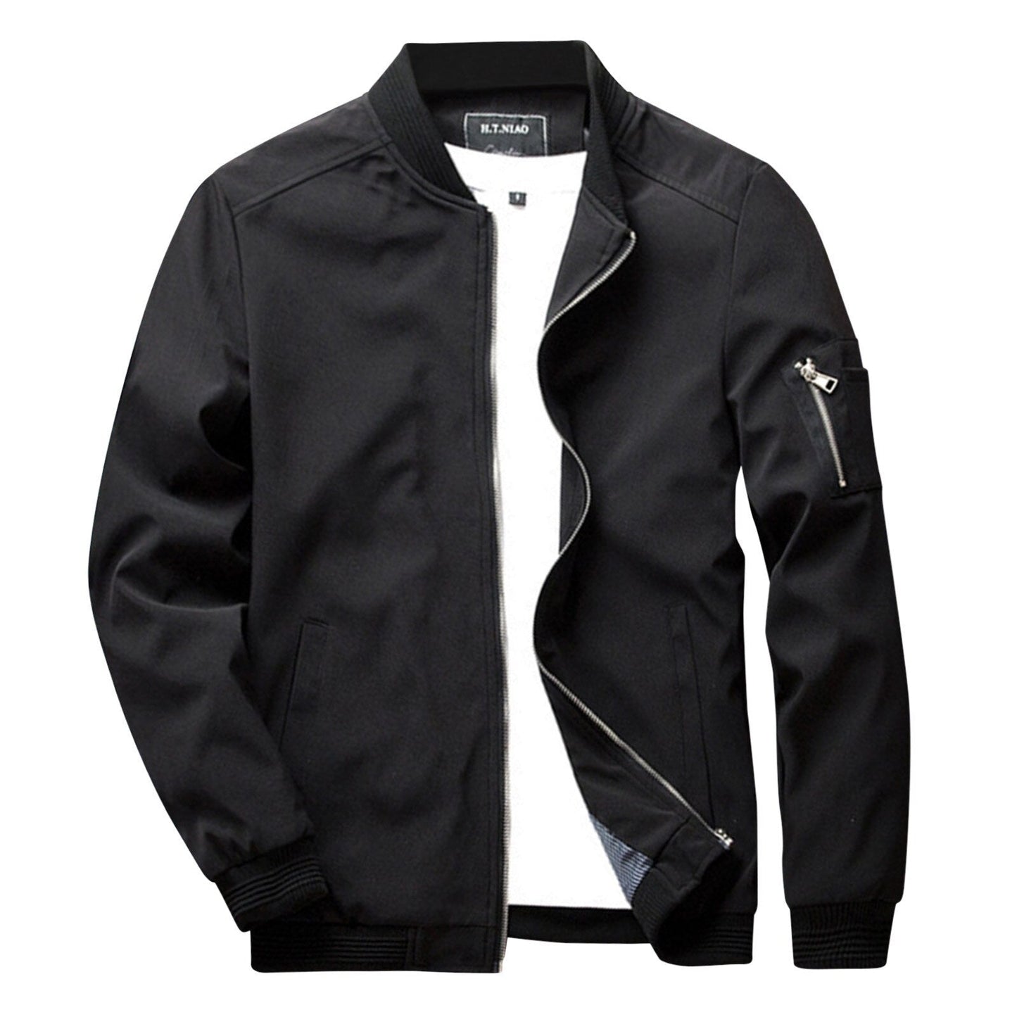 Veste Zippée Homme Classique - Poche Manche et Poignets Élastiques