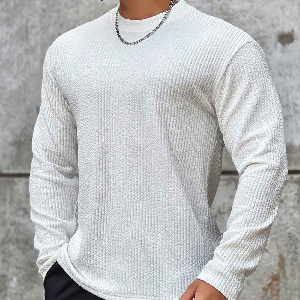 Pull en laine brute brun homme hiver