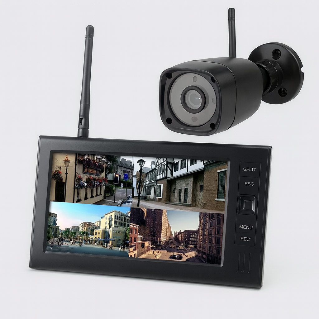 Caméra Sécurité Wi-Fi avec Écran Tactile - LuxeStyle