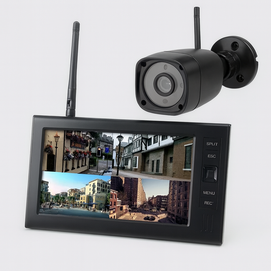 Caméra Sécurité Wi-Fi avec Écran Tactile - LuxeStyle