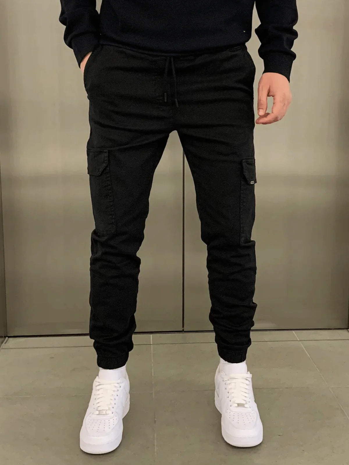Pantalon Homme Décontracté - Jogger Élastique avec Poches Utiles - LuxeStyle
