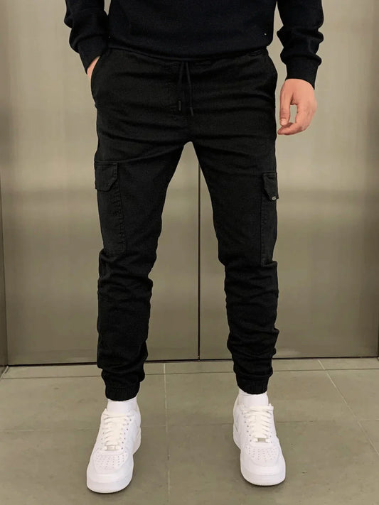 Pantalon Homme Décontracté - Jogger Élastique avec Poches Utiles - LuxeStyle