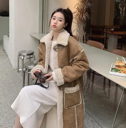Manteau Élégant Hiver avec Poches pour Femme - LuxeStyle
