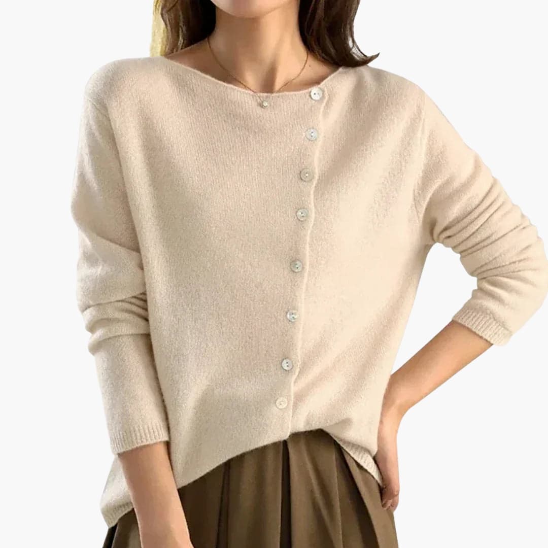 Cardigan en laine doux pour femme hiver