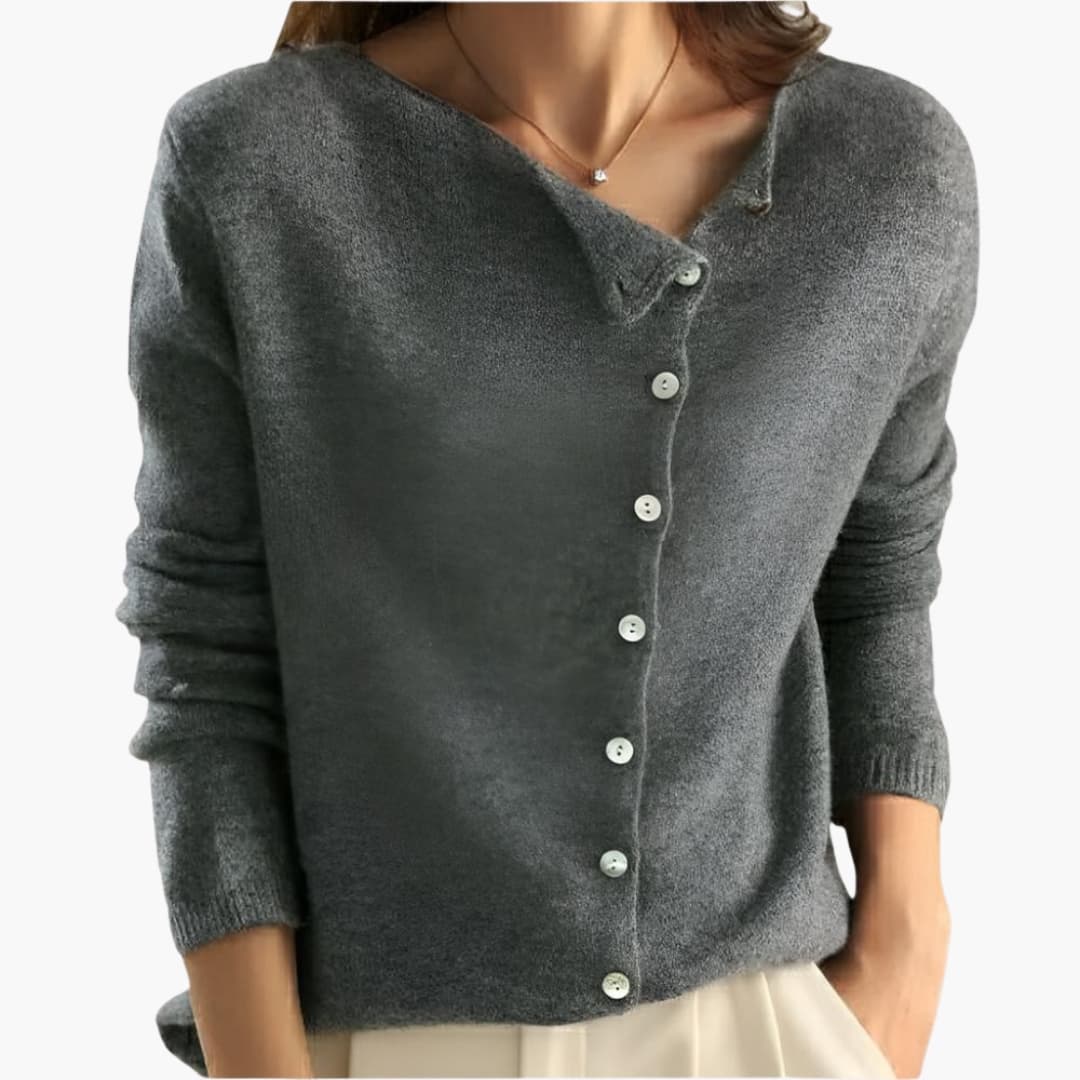 Cardigan en laine doux pour femme hiver - LuxeStyle