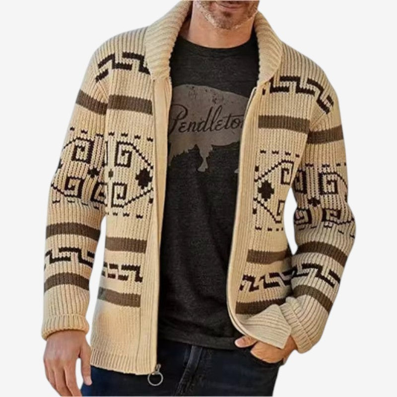 Veste zippée oversize à manches longues imprimée
