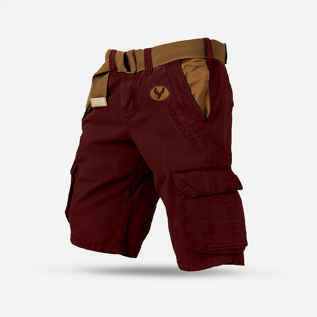 Pantalon Bermuda Noir Élastiqué pour Homme