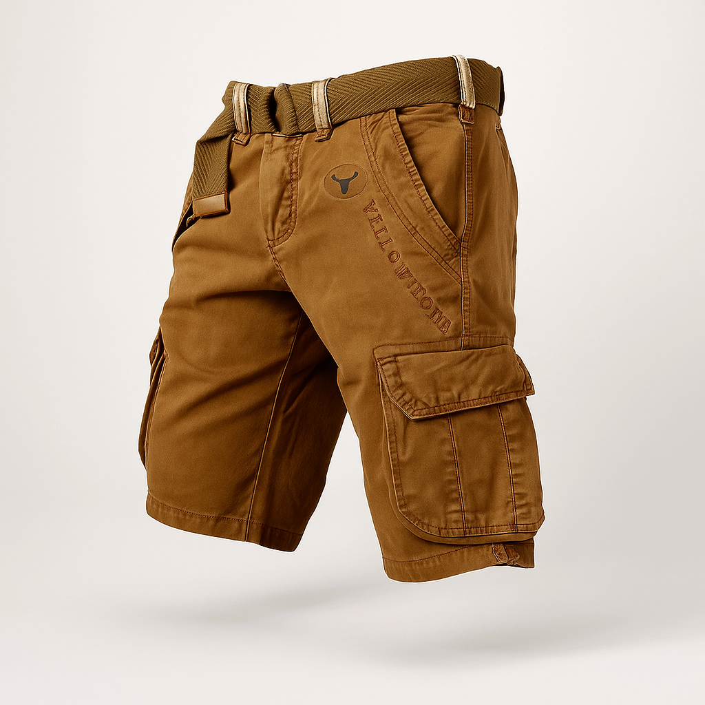 Pantalon Bermuda Noir Élastiqué pour Homme