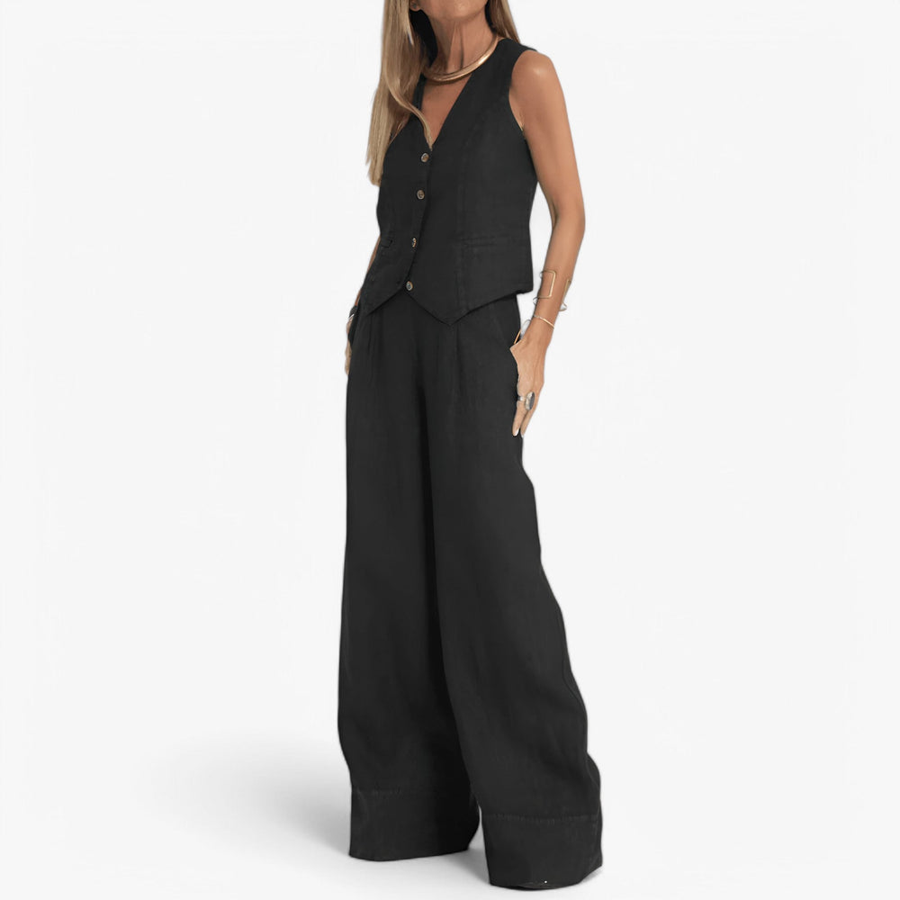 Ensemble Gilet Décontracté Polyvalent pour Femme - LuxeStyle
