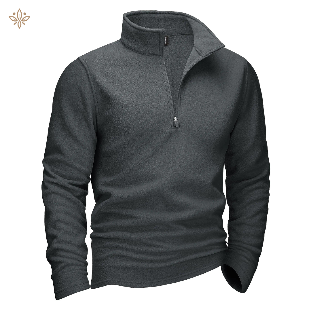 Pull en polaire noir casual pour homme