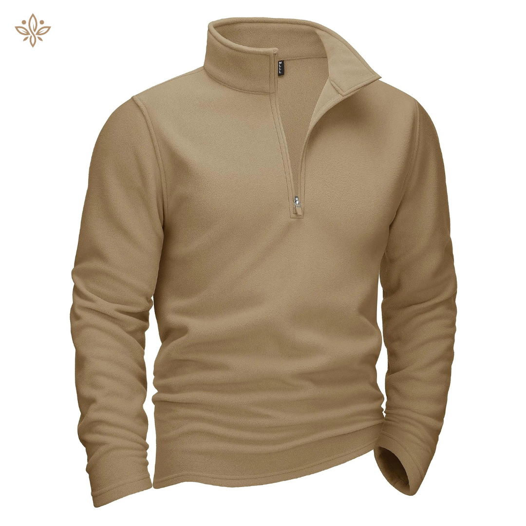 Pull en polaire noir casual pour homme