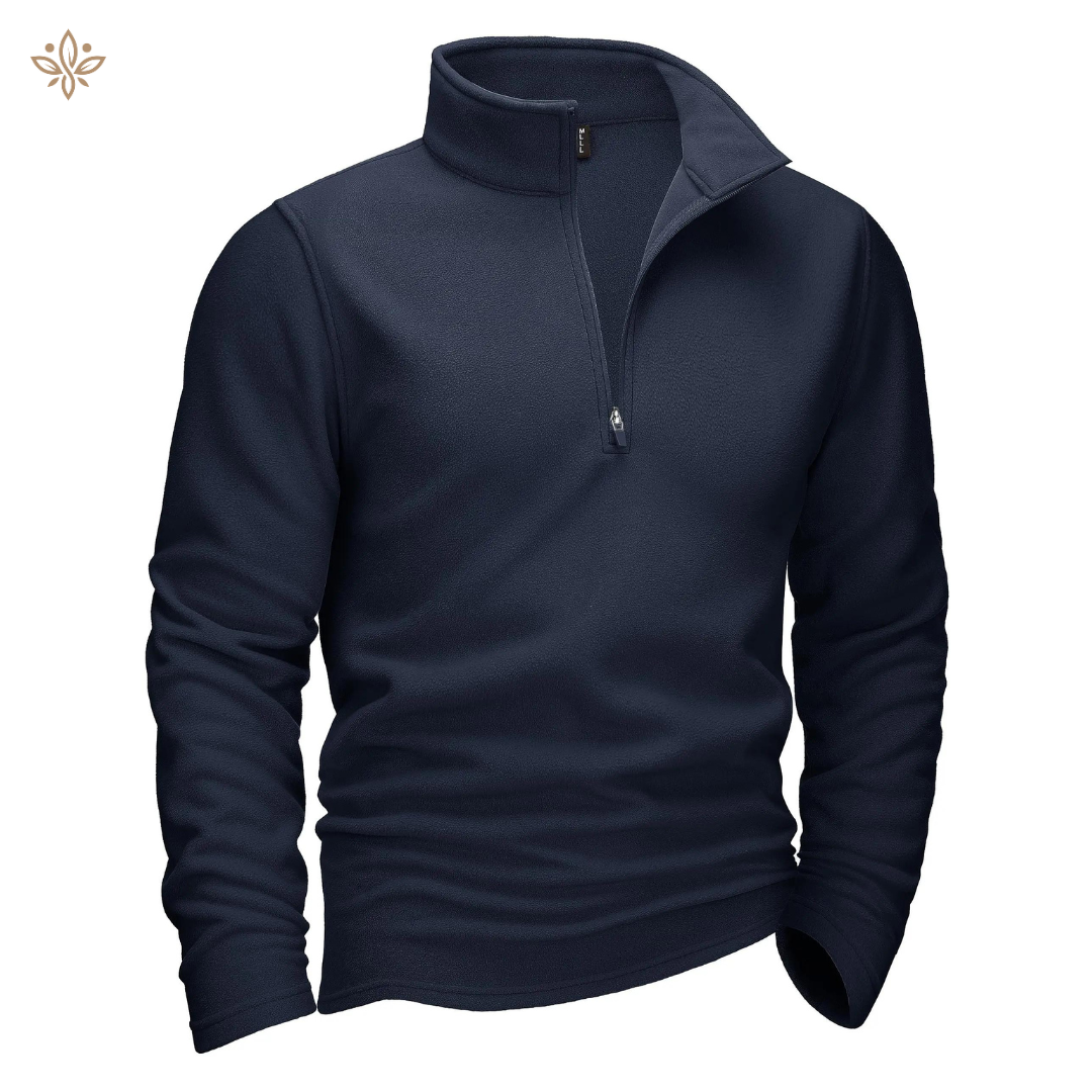 Pull en polaire noir casual pour homme