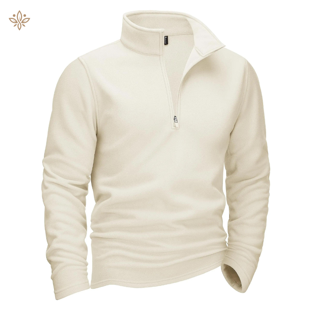 Pull en polaire noir casual pour homme
