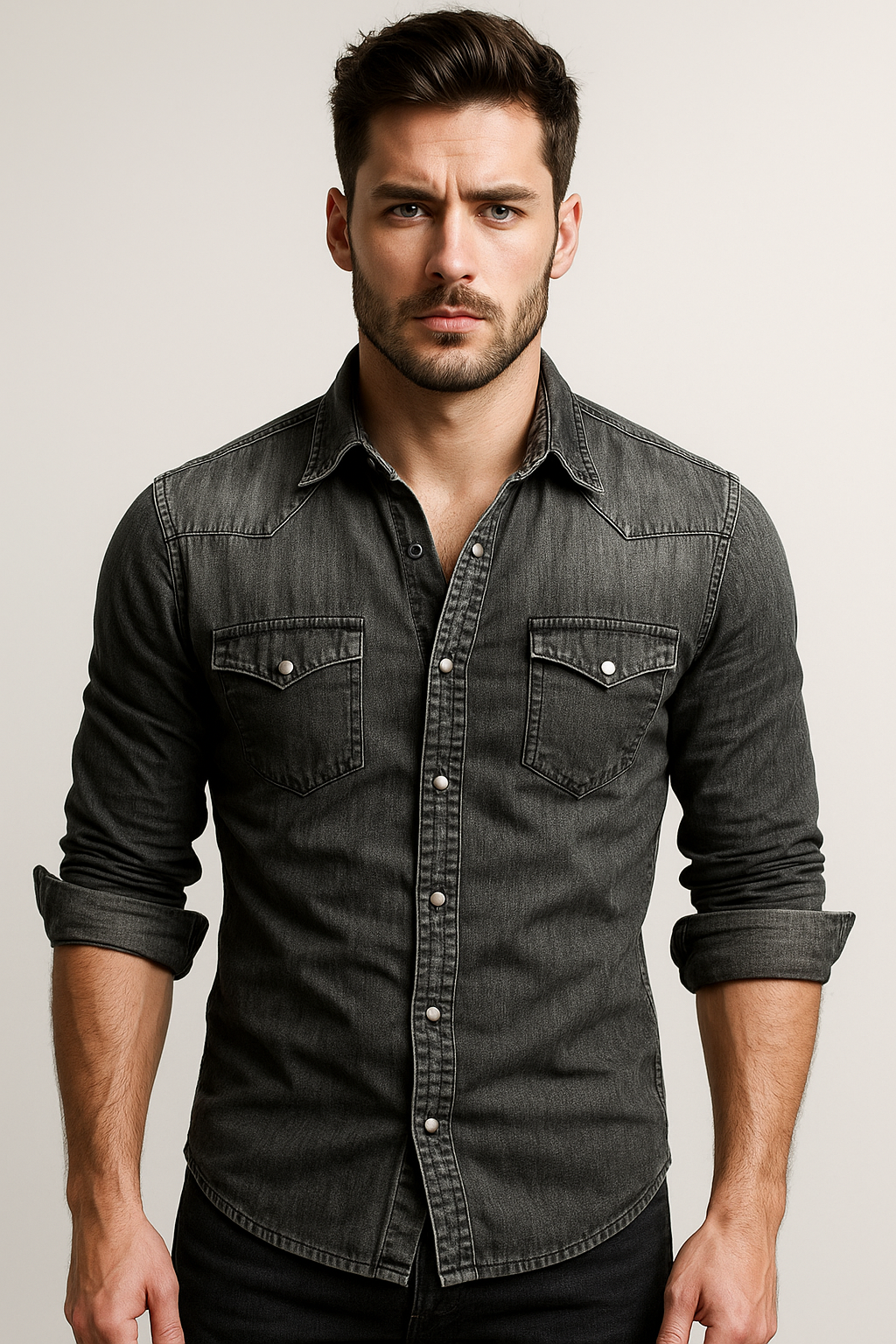 Chemise Homme Élégante Manches Longues pour Tous les Jours