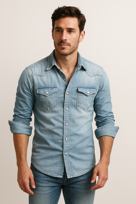 Chemise Homme Élégante Manches Longues pour Tous les Jours - LuxeStyle