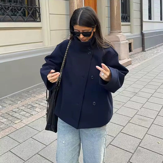 Manteau Femme Navrant à Fermeture Éclair - LuxeStyle