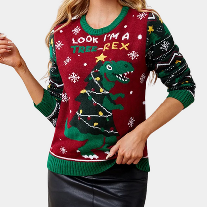 MINA - Sweater Arbre de Noël pour Femme