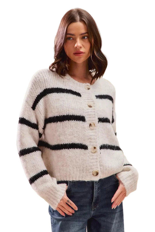 Cardigan Femme Élégant Boutons Mode - luxestyle