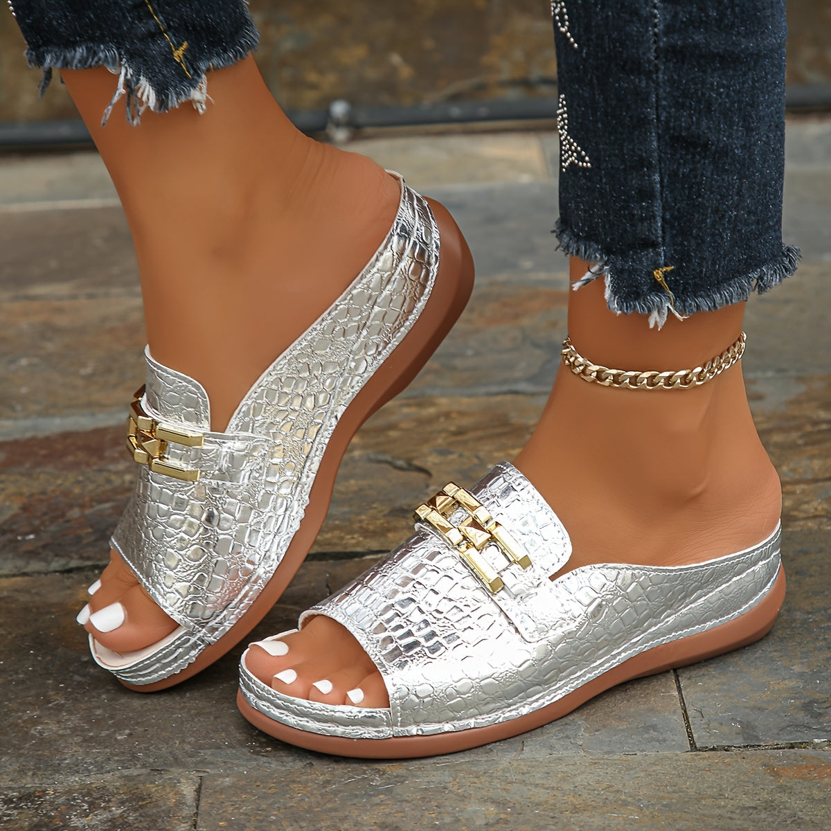 CharmVita™ – Sandales Compensées Femme Élégantes et Confortables