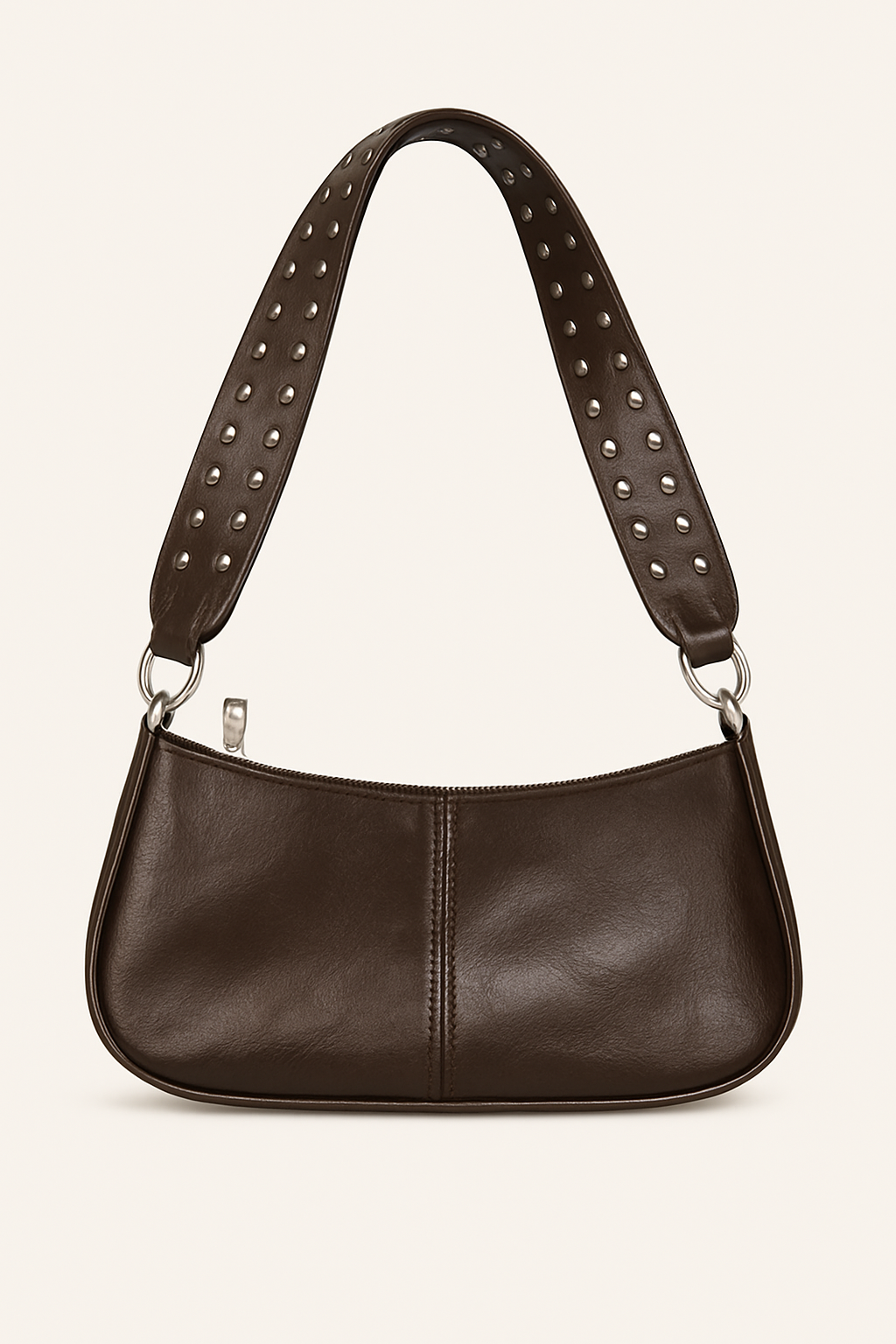 Sac à Main Femme Chic en Simili Cuir avec Bandolette Métallisée