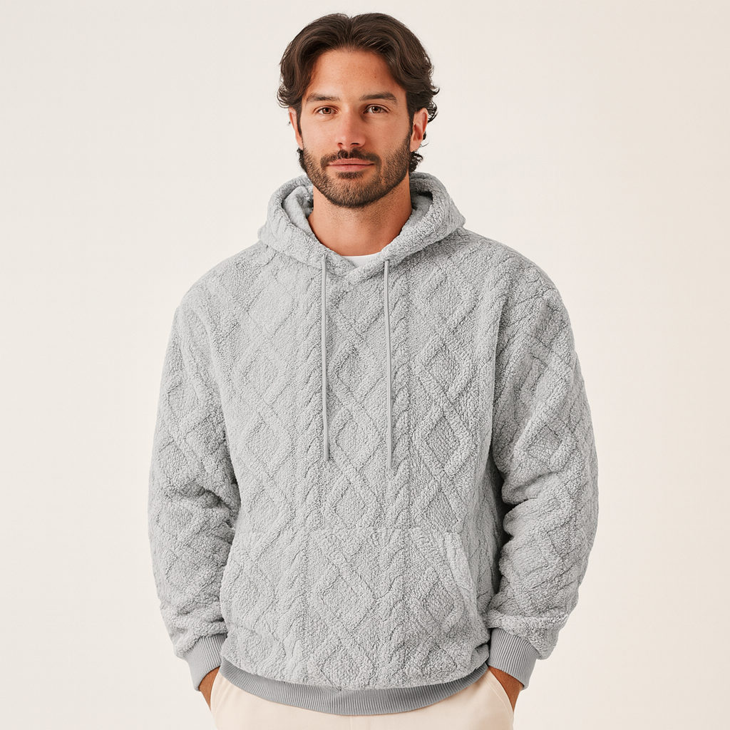 Sweat à Capuche Homme – Fleece Doux et Chaud avec Coupe Détendue et Look Actuel - LuxeStyle