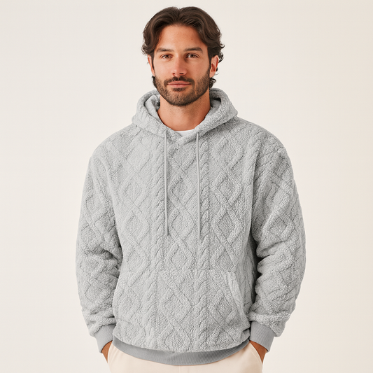 Sweat à Capuche Homme – Fleece Doux et Chaud avec Coupe Détendue et Look Actuel - LuxeStyle