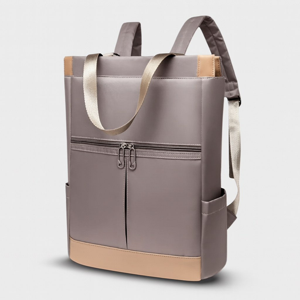 Sac à Dos Féminin avec Poches Zippées et Bretelles Réglables