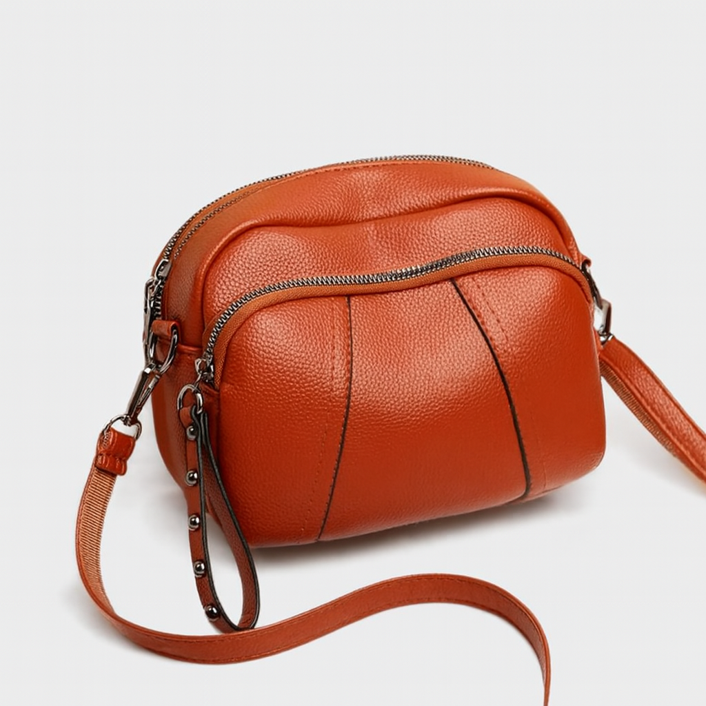 Sac à Épaule Féminin avec Bandoulière et Poches Serrure