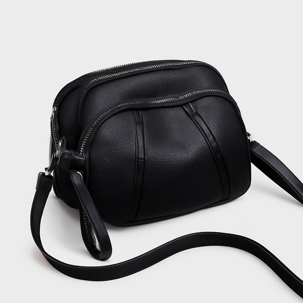 Sac à Épaule Féminin avec Bandoulière et Poches Serrure