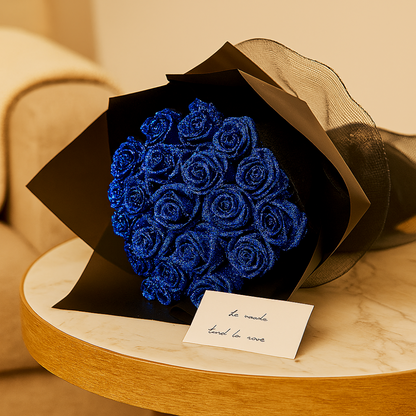 Bouquet de Roses Éternelles scintillantes