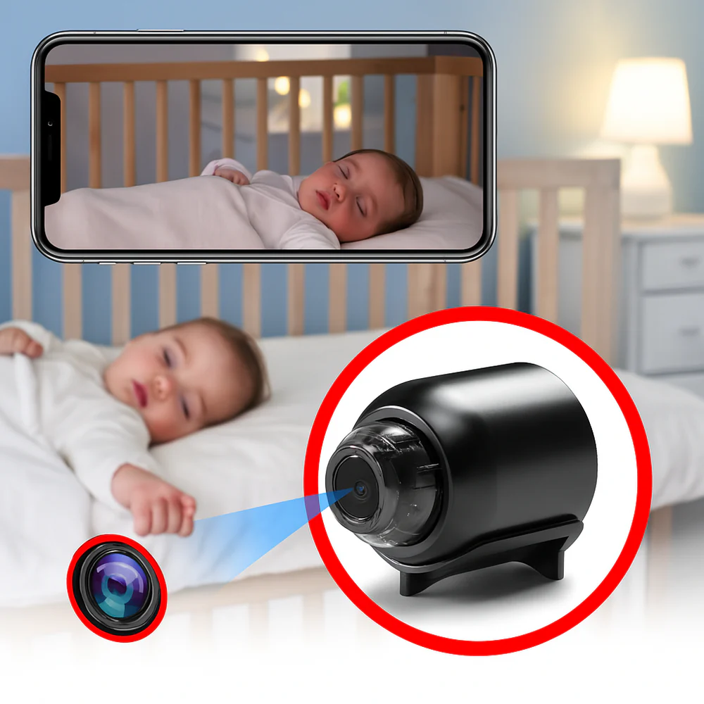Caméra Bébé Connectée WiFi Haute Définition Nocturne - LuxeStyle