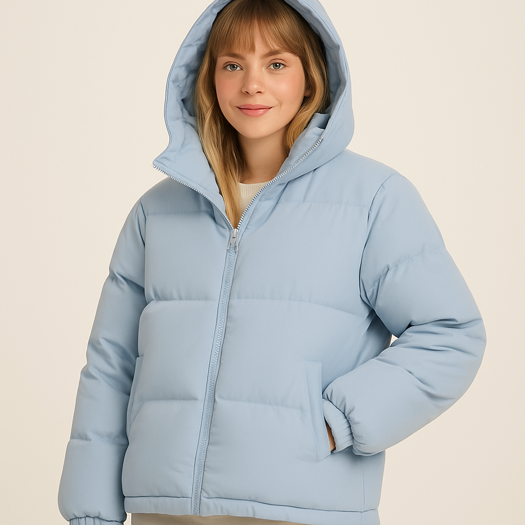 Manteau Femme Élégant – Veste Hiver Imperméable avec Capuche Polaire