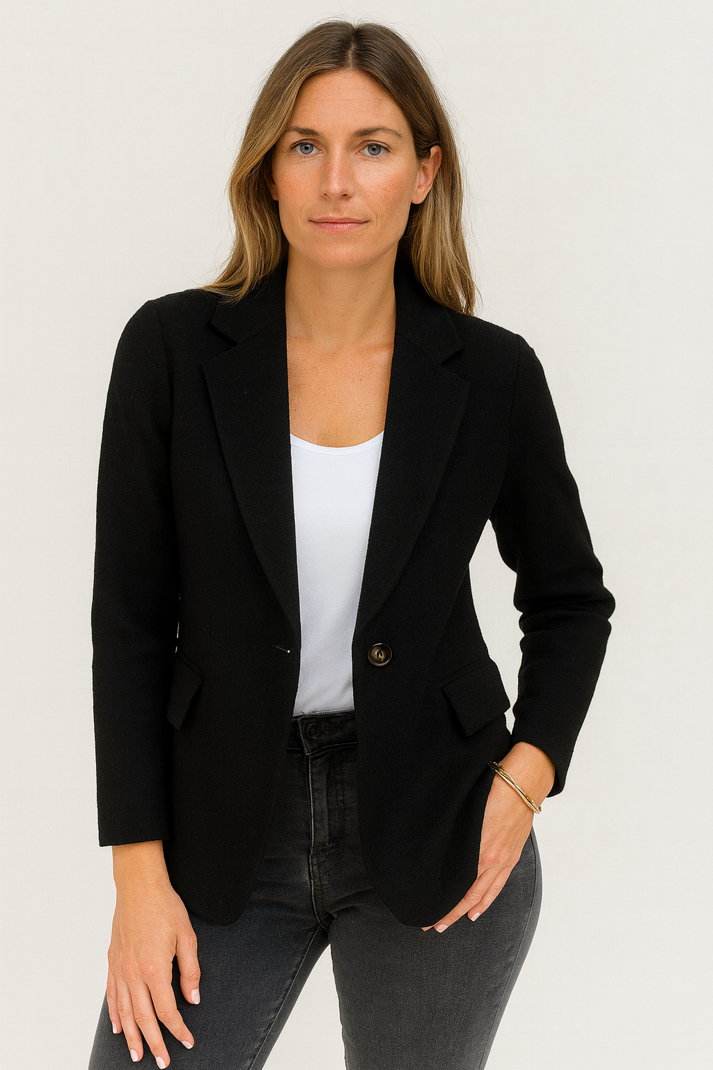 Manteau Femme Long Élégant en Laine Chaude Hiver