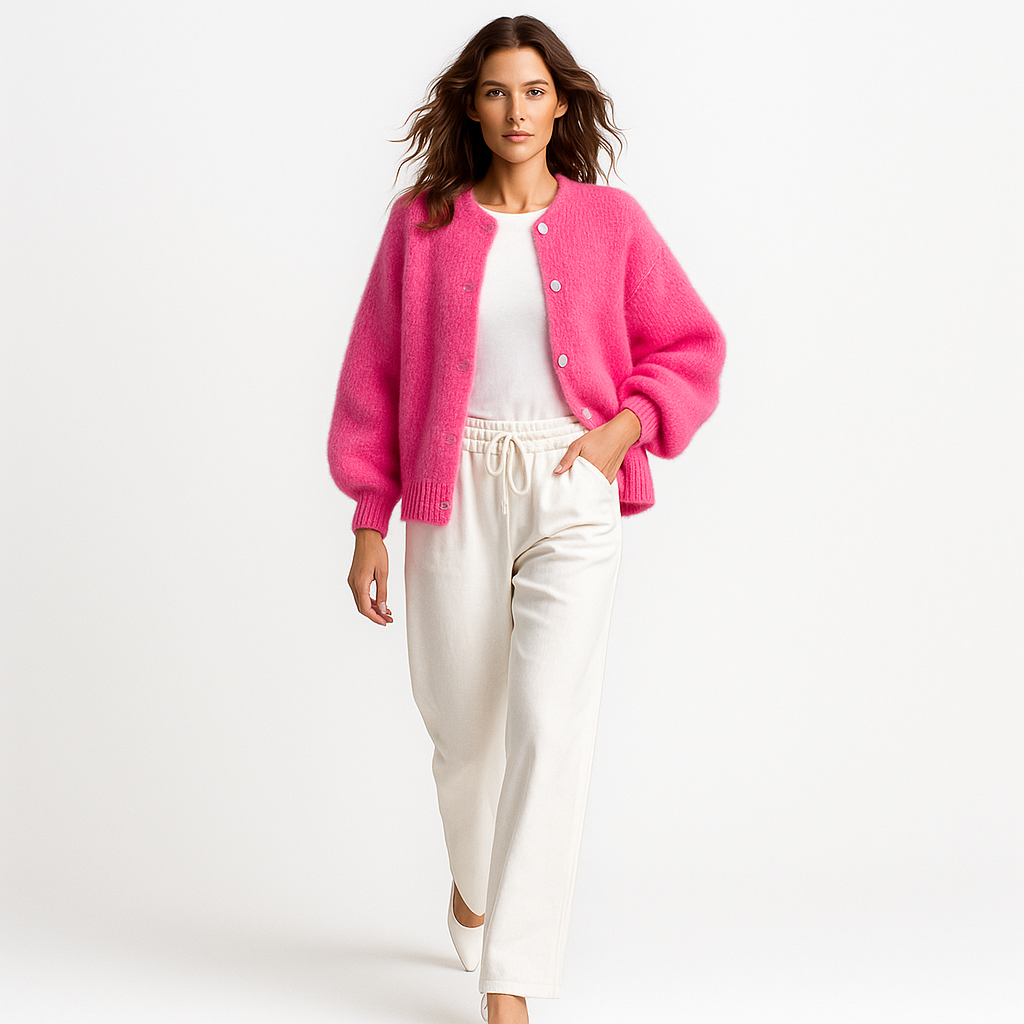 Cardigan Féminin Doux Oversized